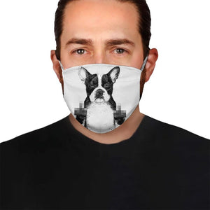 Premium Bulldog Art Version 03 EZ09 1504 Face Mask