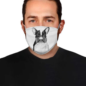 Premium Bulldog Art Version 04 EZ09 1504 Face Mask