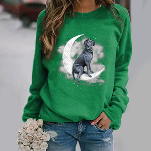 Cane Corso -Sit On The Moon- Premium Sweatshirt
