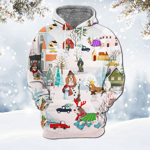 Cavalier King Charles Spaniel-Winter Holiday Hoodie