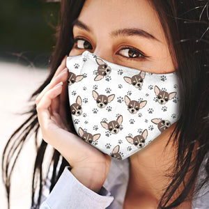 Chihuahua Pattern 02 EZ01 Face Mask