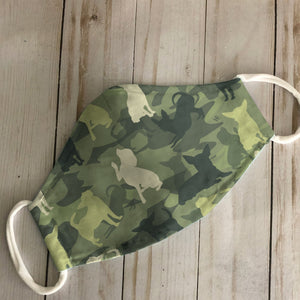 Chihuahua Camo Pattern Army EZ16 0907 Face Mask