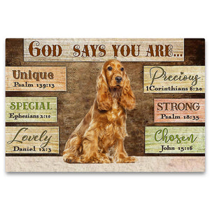 Cocker Spaniel (2) God Says You Are Doormat