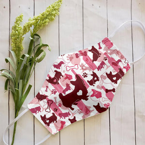 Corgi & Wine Pattern EZ07 2707 Face Mask