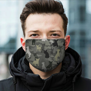 Cute French Bulldog Camo 1304 EZ07 Face Mask