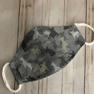 Cute French Bulldog Camo 1304 EZ07 Face Mask