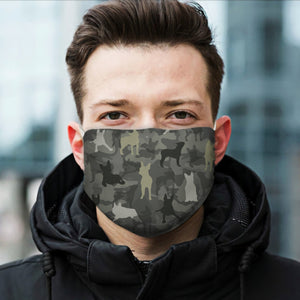 Cute Boston Terrier Camo EZ07 1604 Face Mask