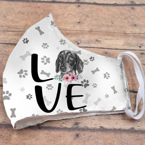 Dachshund Dog Love EZ01 2504 Face Mask