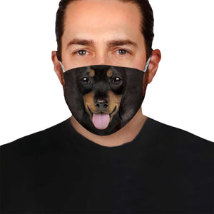 Dachshund Face EZ06 1504 Face Mask