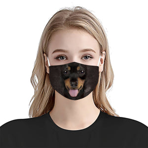 Dachshund Face EZ06 1504 Face Mask