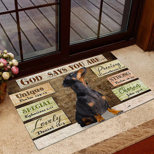 Dachshund God Says You Are Doormat