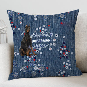 Doberman 2 Pround Mom-Pillow Case