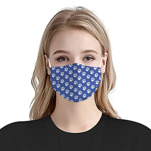 Dog Pawprint Stencil V3 EZ15 1006 Face Mask