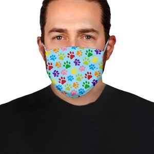 Dog Pawprint Stencil V6 EZ15 1006 Face Mask