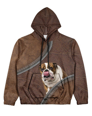 English Bulldog -Never Walk Alone Hoodie