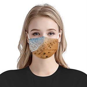 Footprint Never Walk Alone Dog Horse And Human Beach EZ17 2805 Face Mask