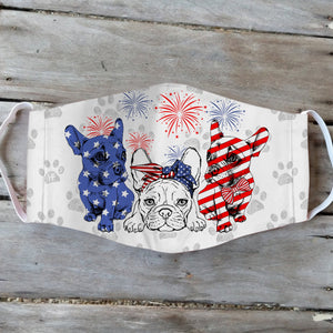 French Bulldog 4th Of July EZ01 1405 Face Mask