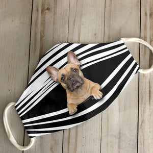 French Bulldogs Stripes EZ16 1807 Face Mask