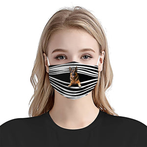 German Shepherd Stripes EZ16 1807 Face Mask