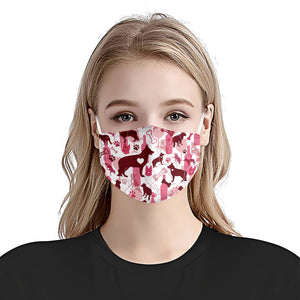 German Shepherd & Wine Pattern EZ07 2707 Face Mask