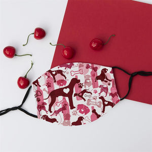 German Shorthaired Pointer & Wine EZ07 1108 Face Mask