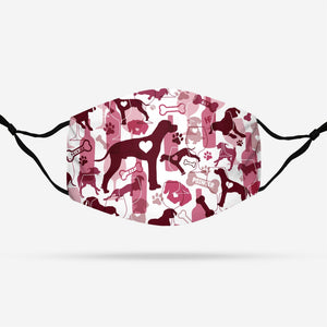 German Shorthaired Pointer & Wine EZ07 1108 Face Mask