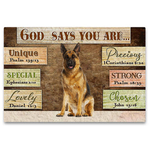 German Shepherd (5) God Says You Are Doormat