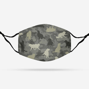 Golden Retriever Camo EZ07 0608 Face Mask