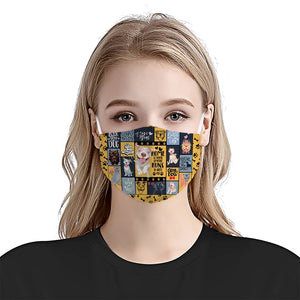 HOME IS WHERE SOMEONE RUNS PITBULL DOG EZ15 2207 Face Mask
