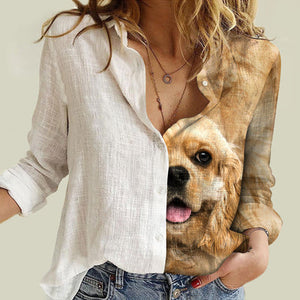 American Cocker Spaniel Half Angel - Women Shirt