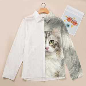 American Curl Cat Half Angel - Women Shirt