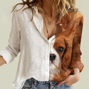 Cavalier King Charles Spaniel Half Angel - Women Shirt
