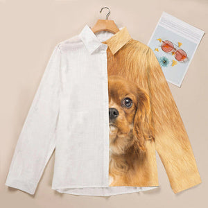 Cavalier King Charles Spaniel Half Angel - Women Shirt