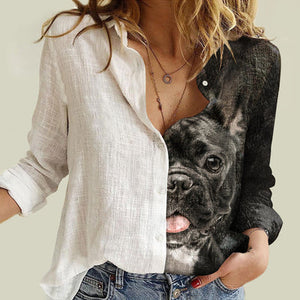 French Bulldog Half Angel - Women Shirt