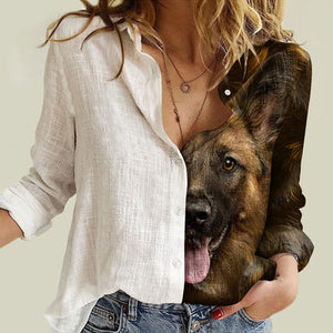 German Shepherd Half Angel - Women Shirt