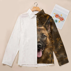 German Shepherd Half Angel - Women Shirt