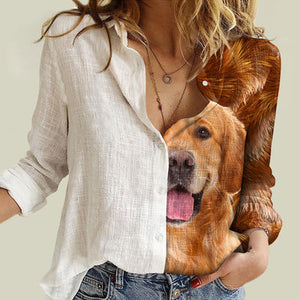 Golden Retriever Half Angel - Women Shirt