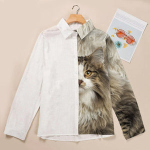 Norwegian Forest Cat Half Angel - Women Shirt