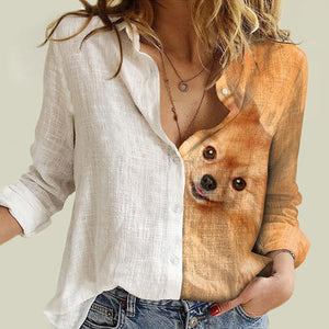 Pomeranian Half Angel - Women Shirt