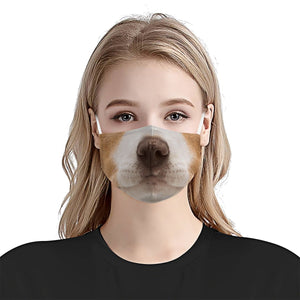 Jack Russell Terrier Face EZ03 1504 Face Mask
