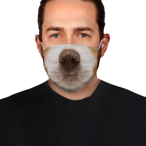 Jack Russell Terrier Face EZ03 1504 Face Mask