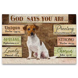 Jack Russell Terrier (8) God Says You Are Doormat