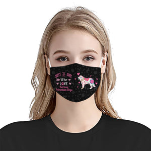 Just A Girl Who Loves Bernese Mountain Dogs EZ07 3107 Face Mask