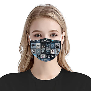 Live Like Someone Left The Gate Open Siberian Husky Dog Ez15 3007 Face Mask