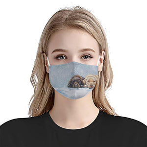 Labrador Retriever Couple EZ10 1504 Face Mask1