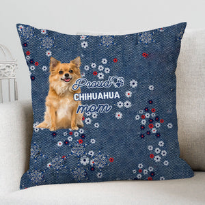 Long Hair Chihuahua Pround Mom-Pillow Case