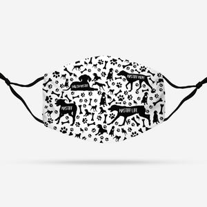 Mastiff Black & White Pattern EZ07 1308 Face Mask