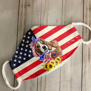 Merica Beagle 4th Of July EZ06 1305 Face Mask