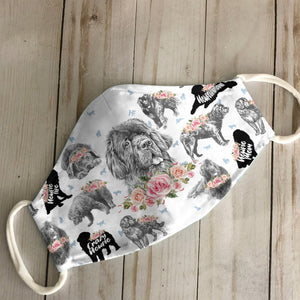 Newfoundland Floral Vintage EZ07 2606 Face Mask