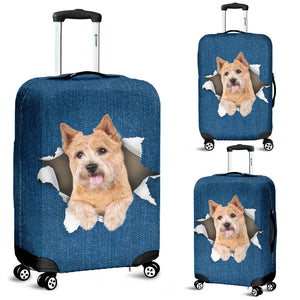 Norwich Terrier-Torn Paper Luggage Covers